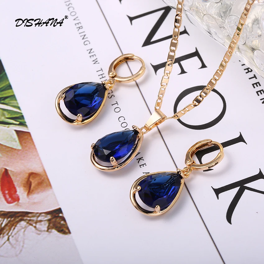 НОВЫЕ комплекты ювелирных изделий с австрийскими кристаллами подвески и