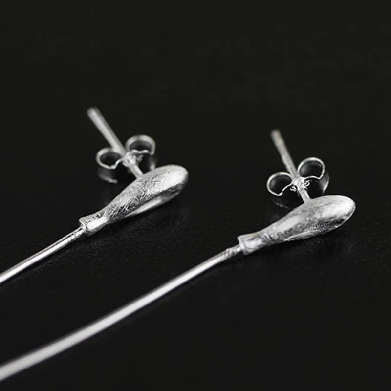 Largerlof 925 серебро Висячие серьги ювелирные изделия Серьги Мода цветок Earrrings для Для