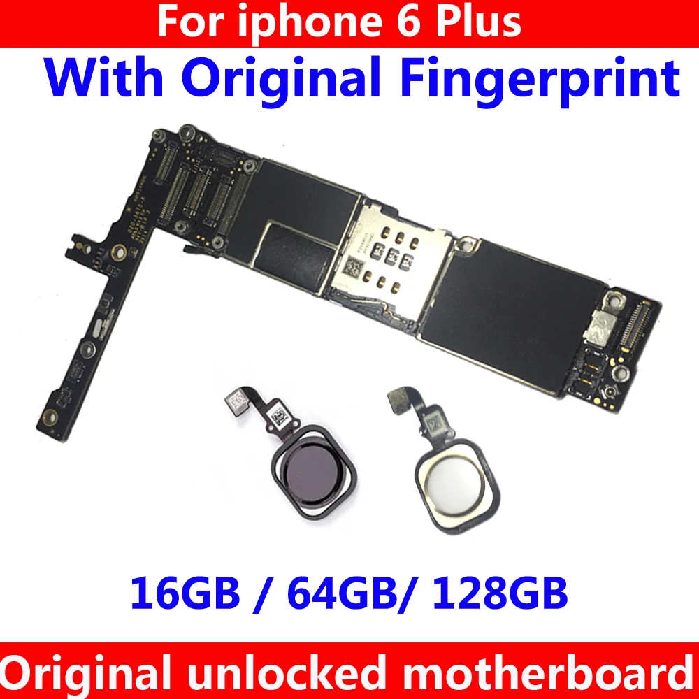 100% оригинальная материнская плата IOS для iphone 6 Plus P с/без Touch ID 16 Гб 64 128 ГБ