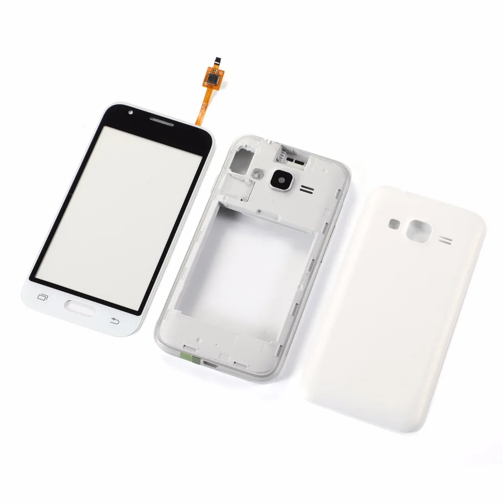 Для samsung Galaxy J1 Mini SM-J106 J106 Переднее стекло сенсорный экран Сенсорная панель+ корпус средняя рамка+ задняя крышка батареи