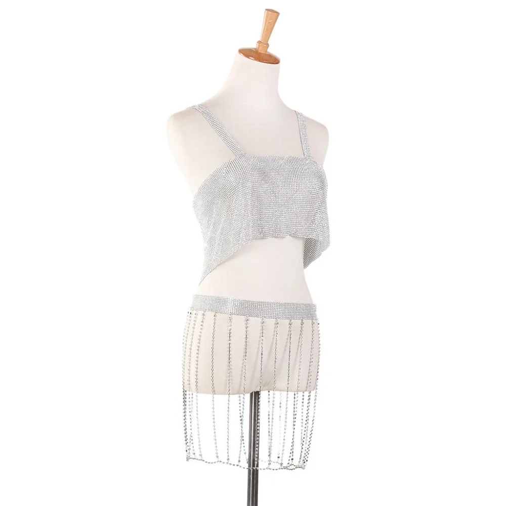 Товары мода платье на бретельках Рейн камень юбка ювелирные изделия класса люкс