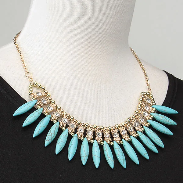 Модные женские туфли кристалл кулон цепь колье коренастый заявление нагрудник