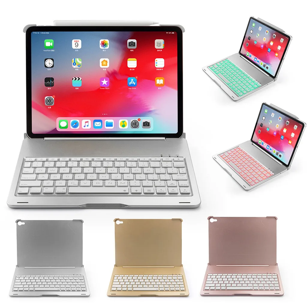 Тонкий чехол для клавиатуры из алюминиевого сплава с подсветкой Apple iPad Pro 11