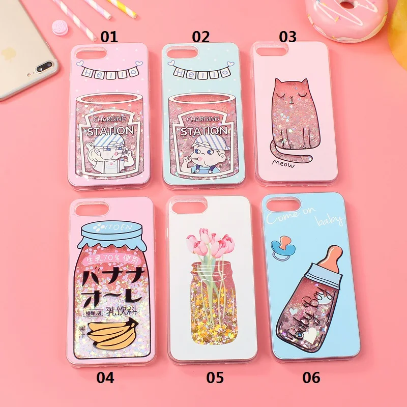 Летний чехол для iPhone 7, iPhone 6s - 100 шт. Жидкий песок, молоко, девочка, силиконовый чехол для iPhone XS, XR, XS Max. Бесплатная доставка DHL.Летний чехол для iPhone 7 iPhone 6s 100pc Жидкий Песок Молоко Девочка Силиконовый Чехол для iPhone XS XR XS 