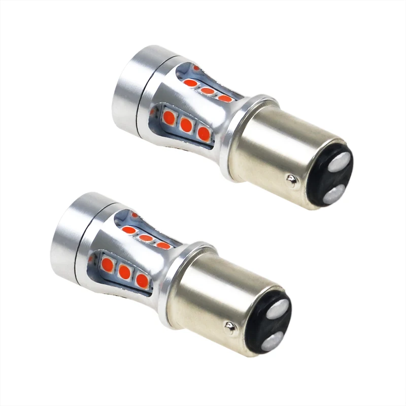 2 шт. светодиодный 1156 P21W BA15S BAU15S PY21W 1157 BAY15D Canbus автомобильные лампы 1800Lm обратный светильник 18 светодиодный 3030SMD для автомобиля, грузовика, 12V 24V