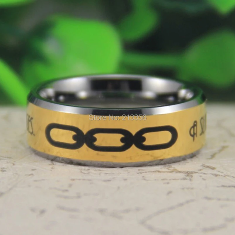 Лидер продаж свадебное кольцо из золотистого вольфрама человек выбирает 8 мм США
