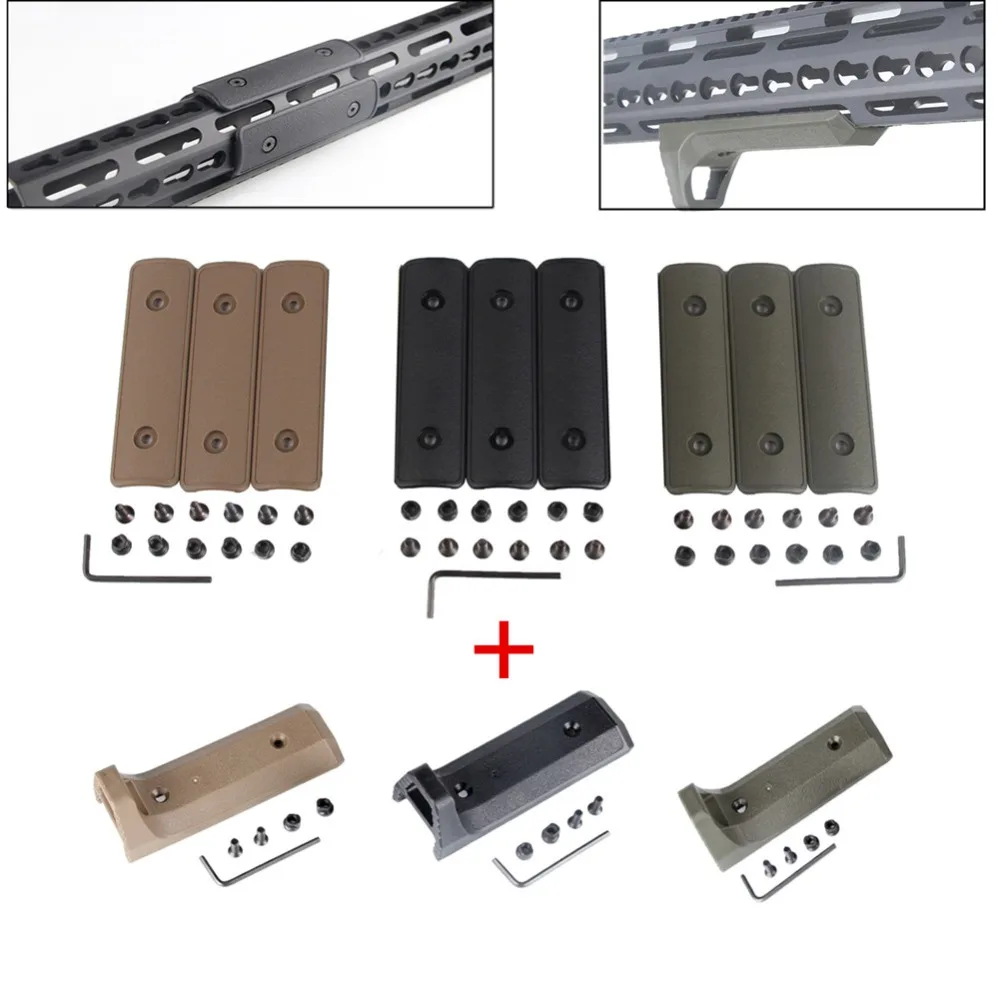 Тактический 4 &quotKeyMod цевье ручной остановки Чехол протекторы резиновый держатель
