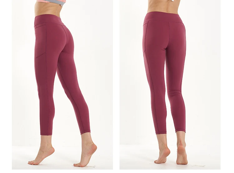 Women's High Waist Tummy Control Workout Leggings Phone Pocket Running Yoga Pants Super Slim Stretchy Gym