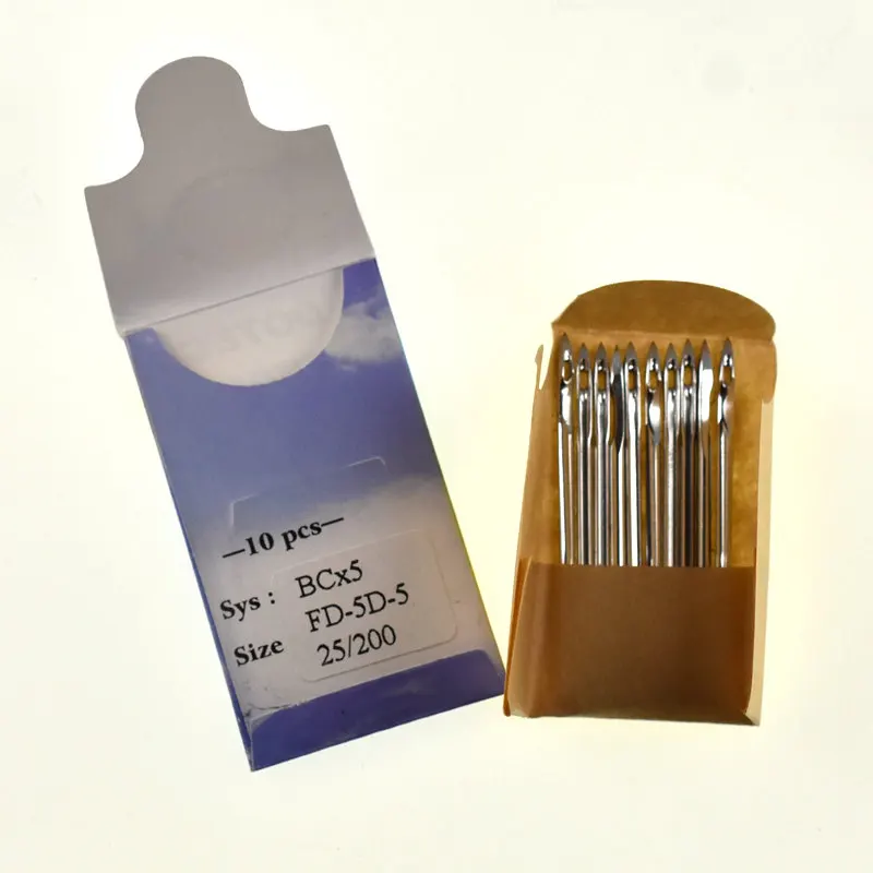 

10pcs Needle/lot size 200/25 BCX5 SY7320 3320GR FD5 D5 Sewing Needles Accessories Parts fit for bag closing Heavy Duty Machine