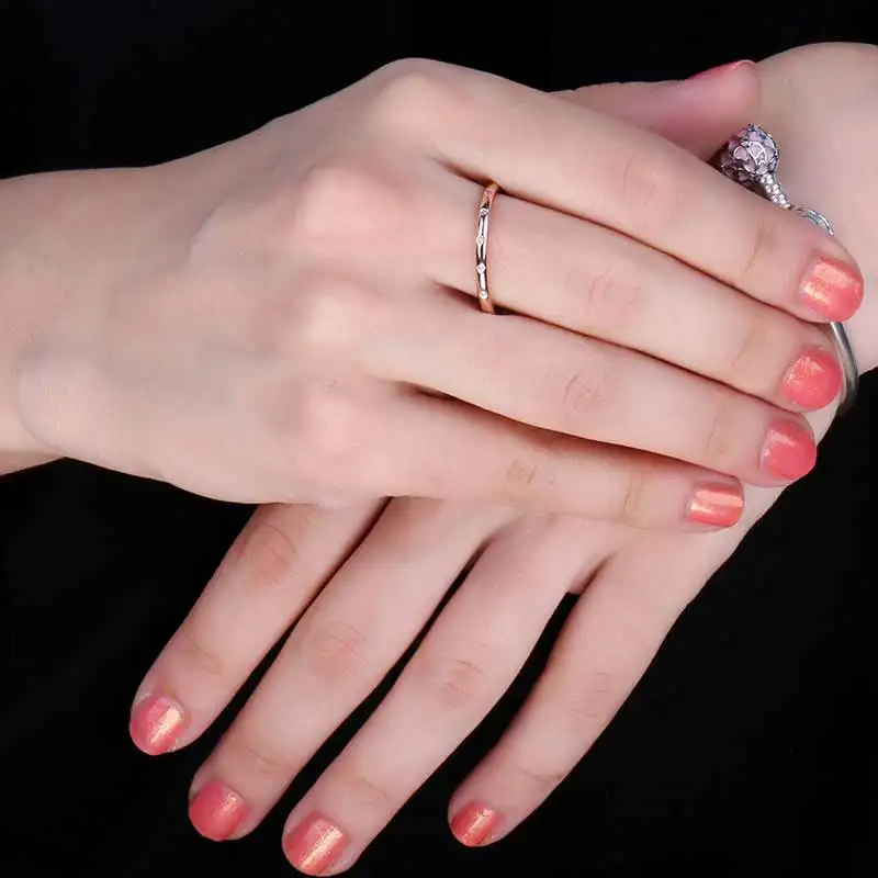 Jewelrypalace 925 пробы серебряный блеск канала набор кольцо из розового золота
