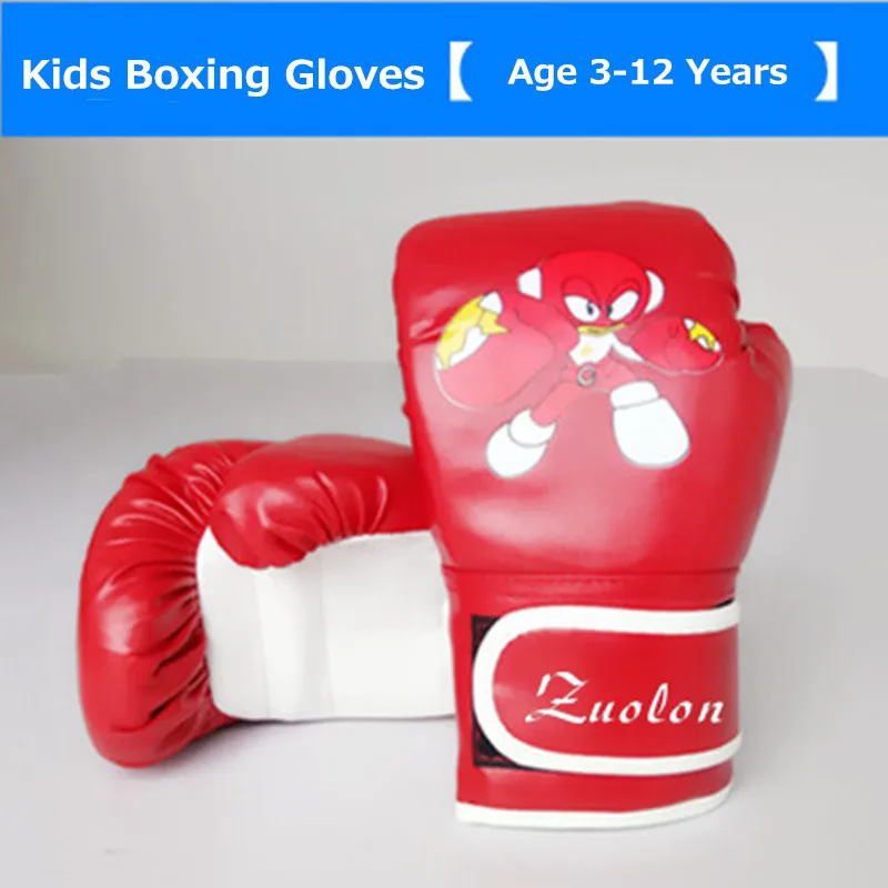Бесплатная доставка Детские Боксерские перчатки с рисунками из мультфильмов ММА