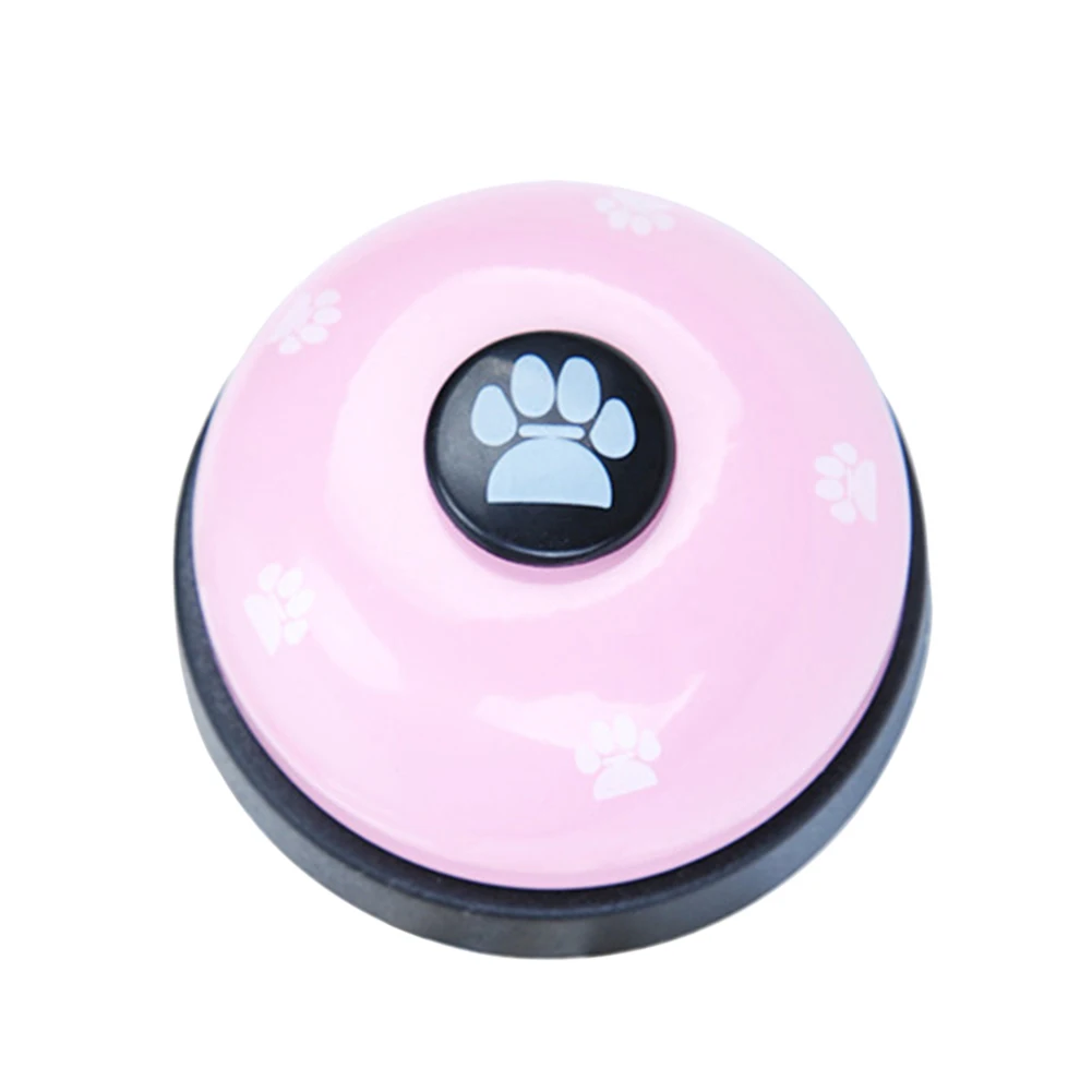 Pink Pet Puppy Dog кошка обучение palying игрушка красочные колокол кошка, собака Training колокол условный рефлекс Training колокол - Цвет: Pink
