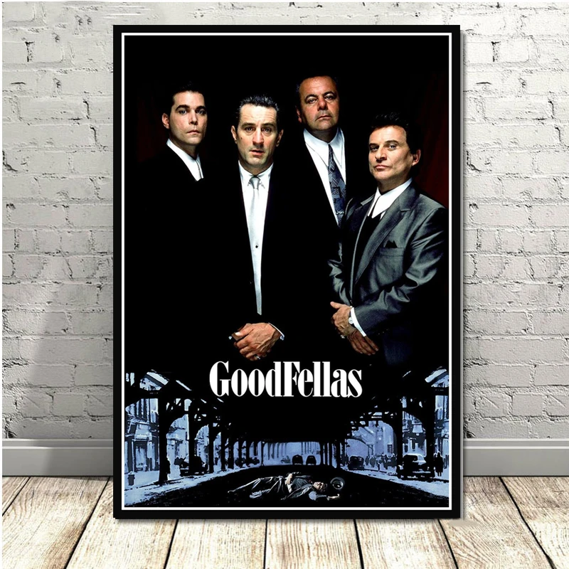 Goodfellas классические гангстеры Крестный отец AL PACINO принты по мотивам фильмов и постеров искусство холст картины настенные картины гостиная домашний декор - Цвет: Прозрачный