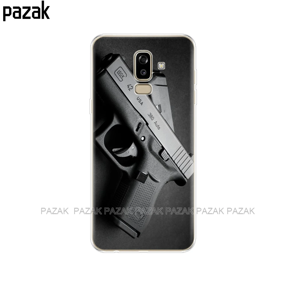 52253 Чехол для samsung Galaxy J8 чехол силиконовый чехол для samsung Galaxy J8 J810 чехол с черным принтом - Цвет: 52253