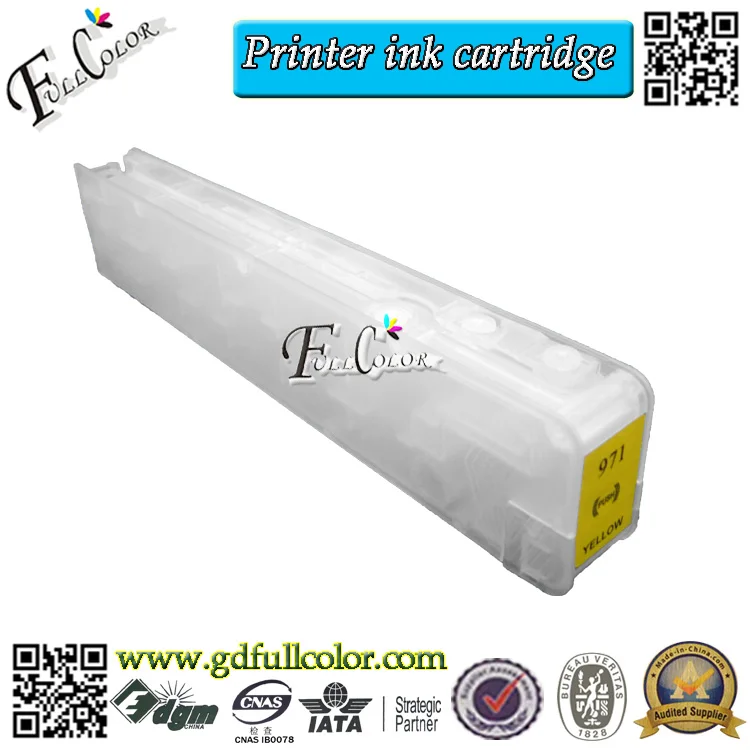 2014 New ,Refillable Ink Cartridge HP970 HP971 with chip for Officejet Pro X451dn X451dw X476dn X476dw X551dw X576dw printer
