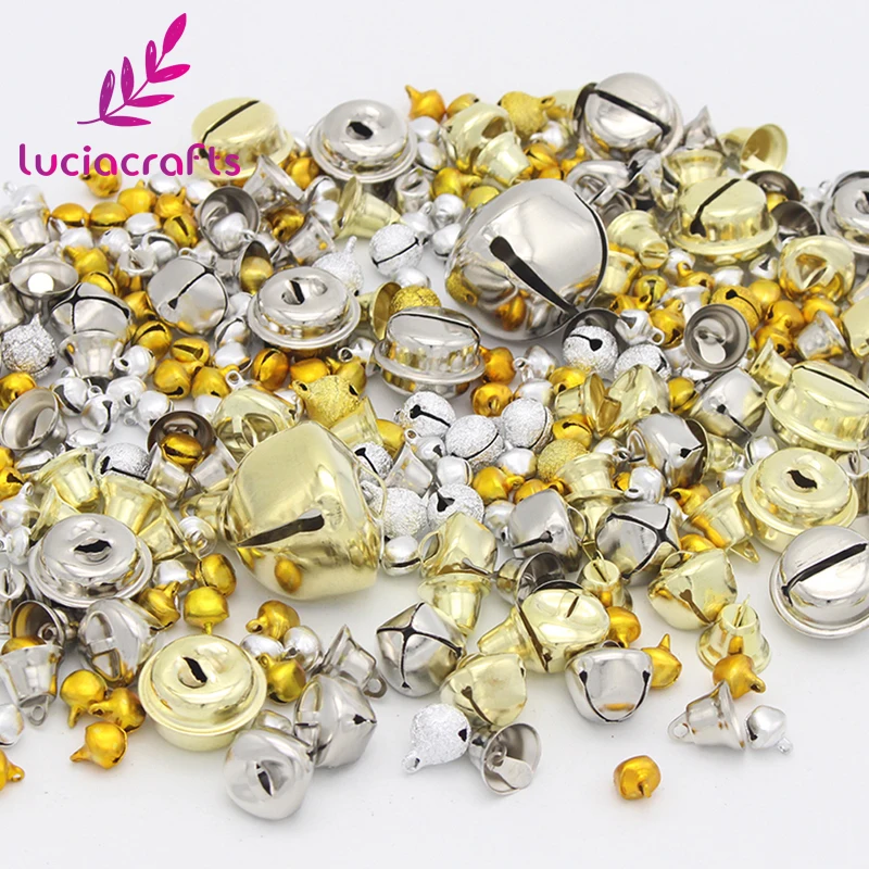 Lucia crafts 50 г/лот разные цвета в произвольном порядке Размер Милый Колокольчик для DIY рождественской вечеринки декоративные аксессуары H0201