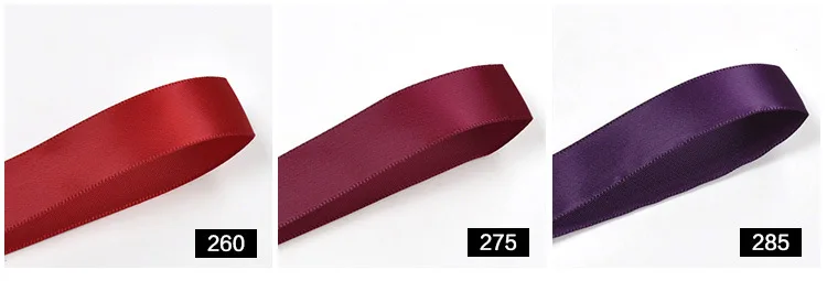 

Pick Sizes 2 3 5 6 9 13 16 19 22 25 28 32 38 50 57 63 75 89 100 MM Width 100% polyester Red Series Double Face Satin Ribbon