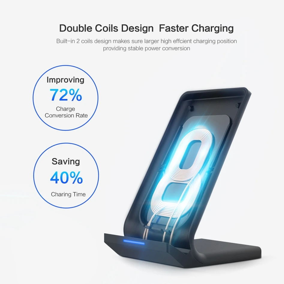 Беспроводное зарядное устройство FDGAO 10 Вт Qi для iPhone XS Max XR X 8 11 быстрая зарядка 3 0