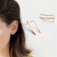 925 silver earrings ear clip brincos jewelry vintage gold pendientes minimalism charm party gift earrings for women oorbellen