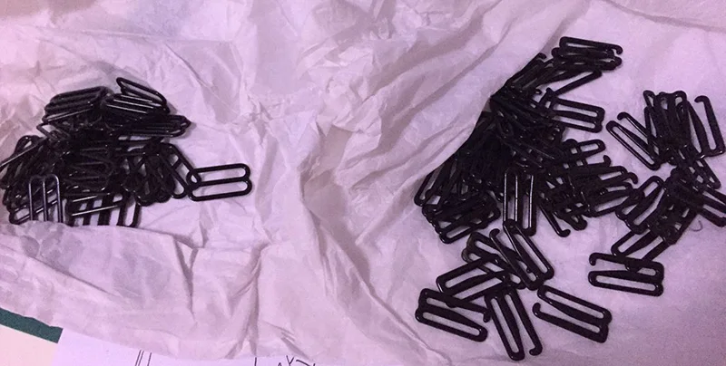 20 комплектов фурнитуры для галстука-бабочки скользящая и отжимная Пряжка