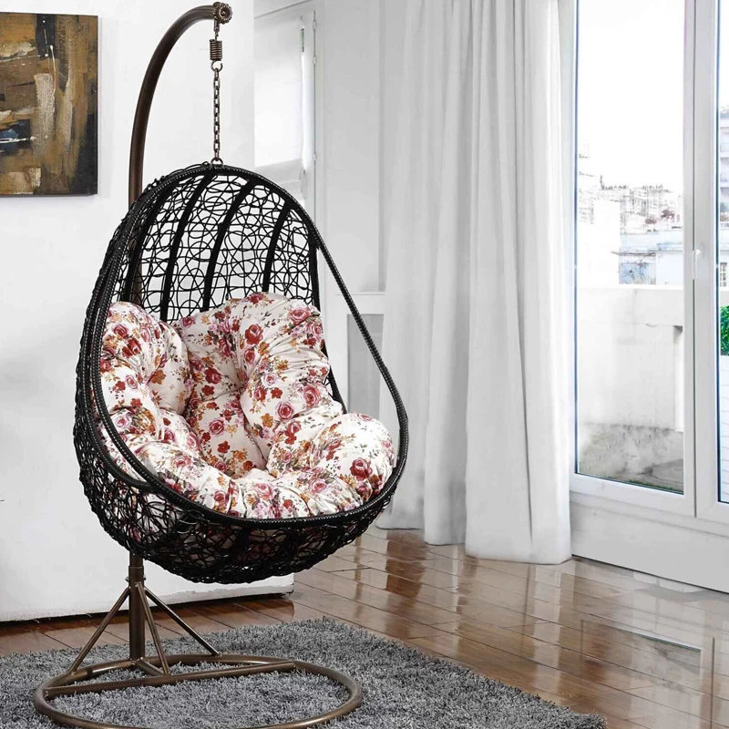 Яйцо-образный корзина качели висит стул общежитие балкон патио открытый