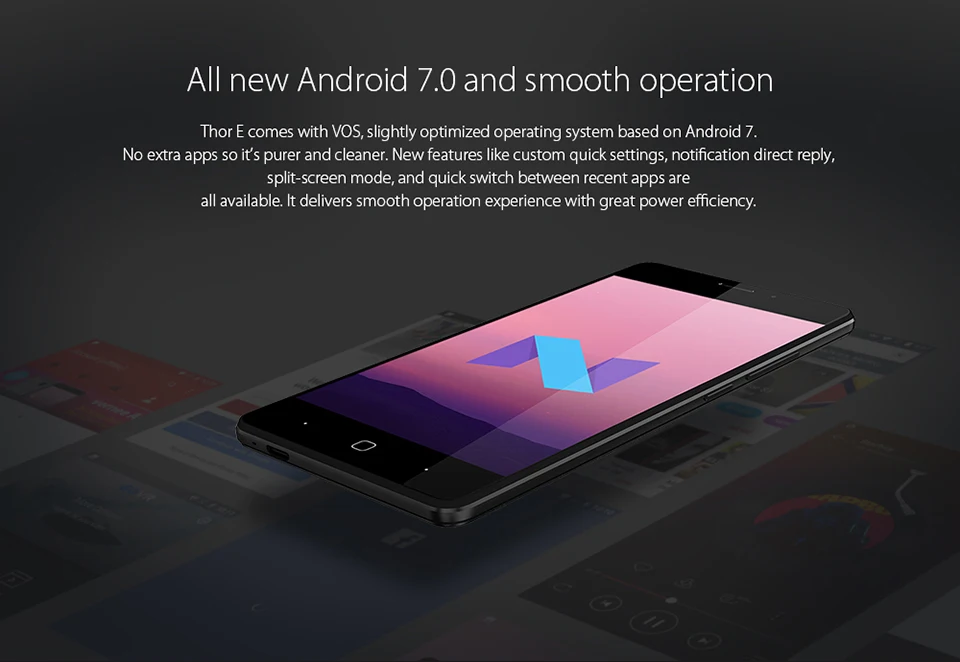 Vernee Thor E " HD 4G LTE мобильный телефон MTK6753 Восьмиядерный Android 7,0 сотовые телефоны 3G ram 16G rom 5020 mAh смартфон с отпечатком пальца