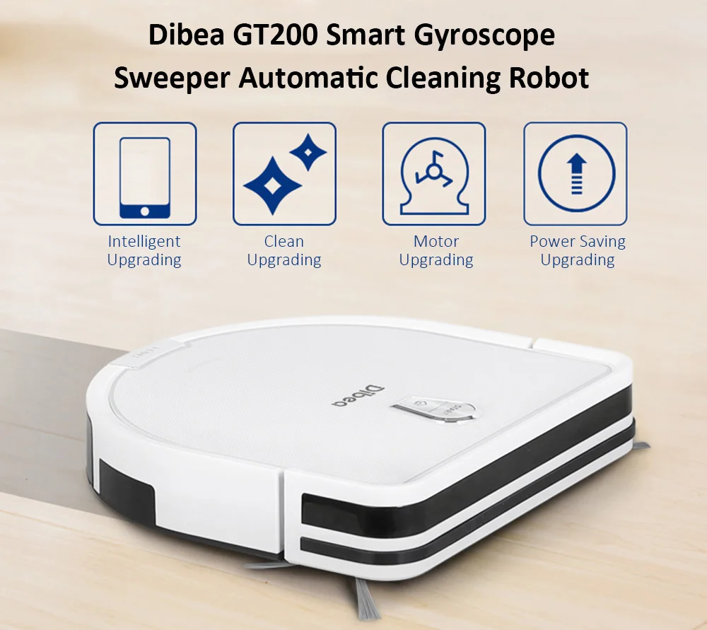 Dibea GT200 умный гироскоп робот-пылесос влажное и сухое использование автоматическое подметание пыли стерилизация умная планируемая мойка