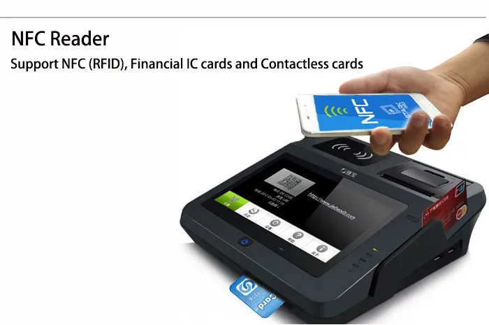 Все в одном 3G NFC Android Pos система|system pos|system androidall in one printer |