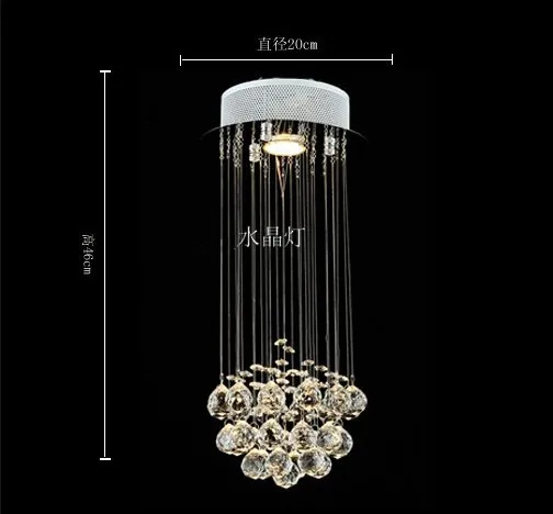 Бесплатная доставка освещение для прихожей из нержавеющей стали кристалл