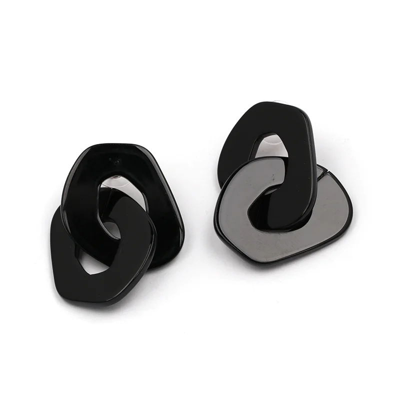 Женские богемные сережки красные желтые синие черные геометрические