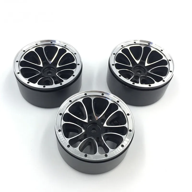 A version 4 шт. металлический обод колеса 1,9 дюймов BEADLOCK RC Гусеничный для 1/10 Axial SCX10 90046 TAMIYA CC01 D90 D110 TF2 Traxxas TRX-4 - Цвет: A version