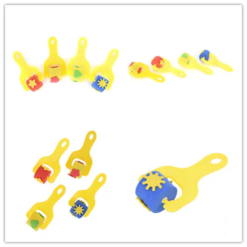 Лакокрасочная щетка случайного цвета EVA детская художественная краска живопись