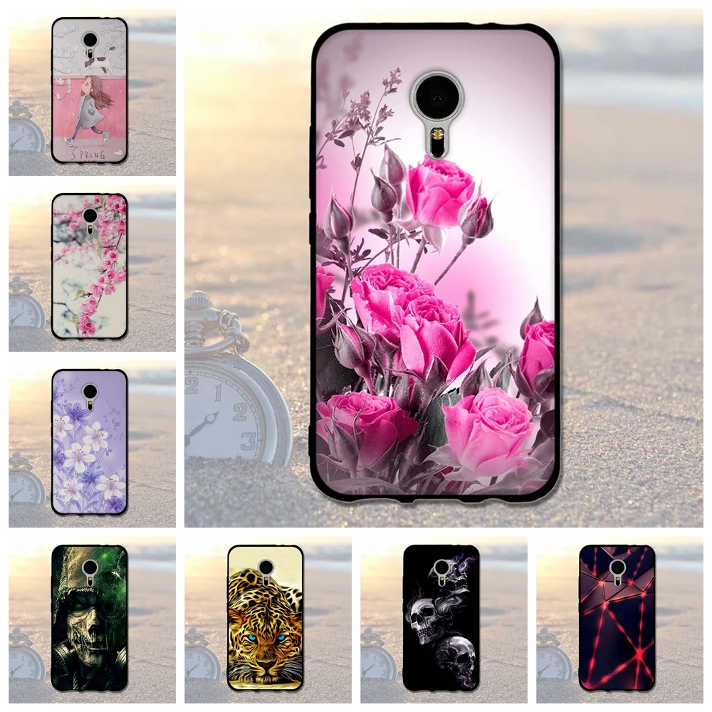 Роскошный мягкий силиконовый чехол на заднюю панель для Meizu MX5 MX 5 тонкий TPU
