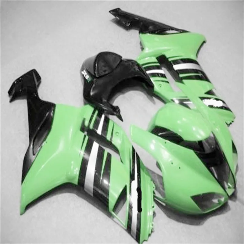 

Комплект обтекателей из АБС-пластика подходит для kawasaki Ninja ZX6R 636 2007 07 08 6R ZX-6R 600CC кузов глянцевый зеленый цвет на заказ
