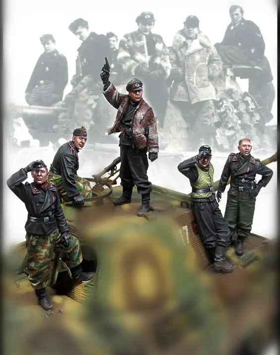 1/35 модельная фигурка из смолы комплект unassambled Неокрашенный E142