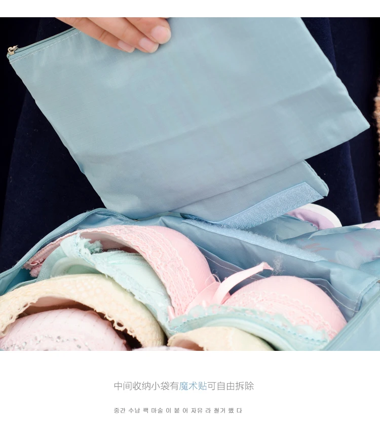 Портативная новая косметичка в Корейском стиле органайзер для одежды коробки