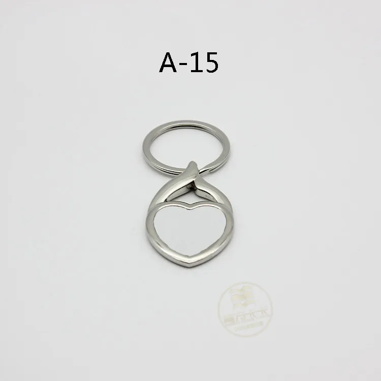 A-15 10 шт./лот, пустые металлические брелоки, брелоки для бутылок, открывалка для бутылок, сделай сам, подарочная печать, бумага для сублимации чернил, двусторонняя печать - Цвет: A-15