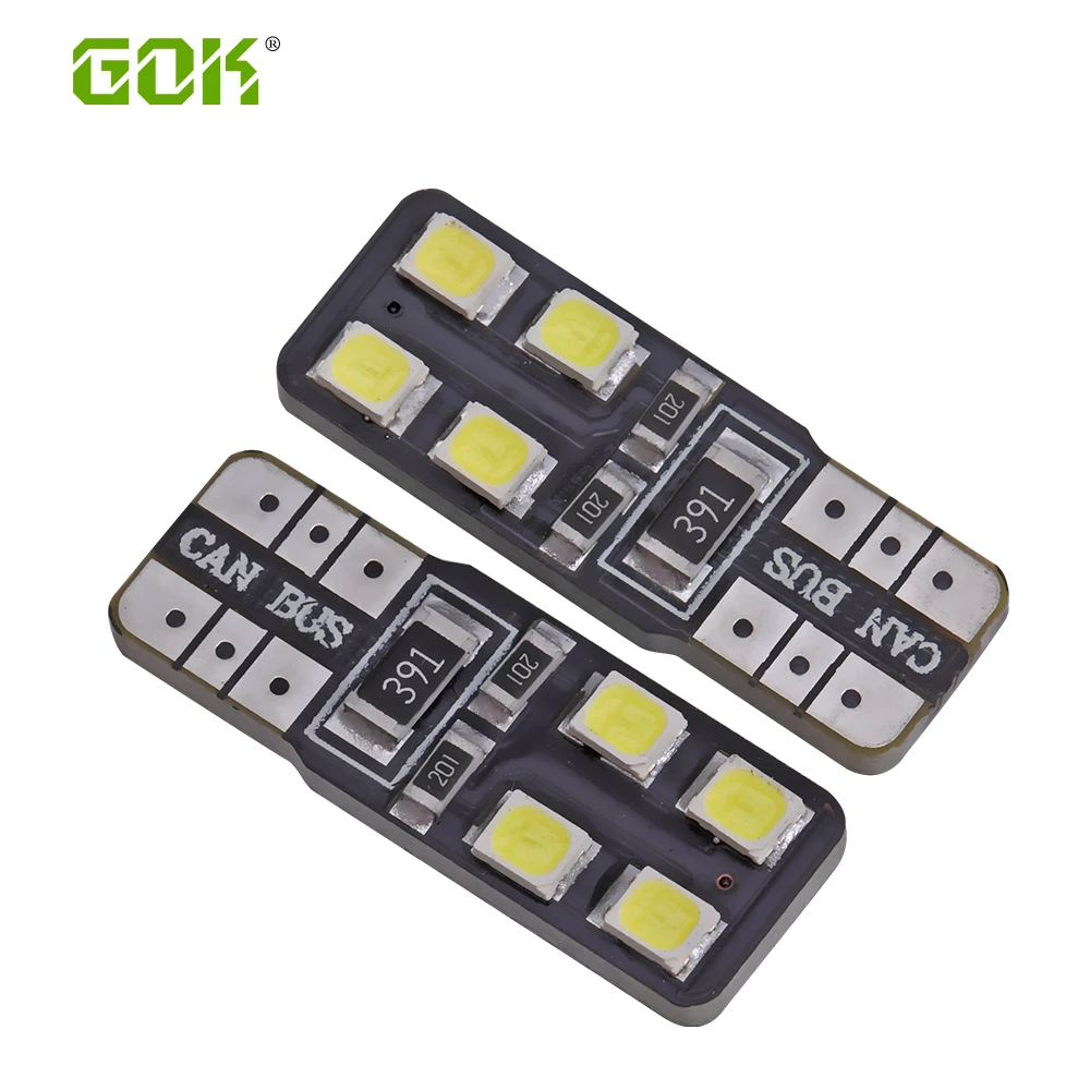 Светодиодные лампы Canbus T10 8smd 2835 100 шт./лот Автомобильные Лампы W5W t10 LED canbus 194 2835SMD