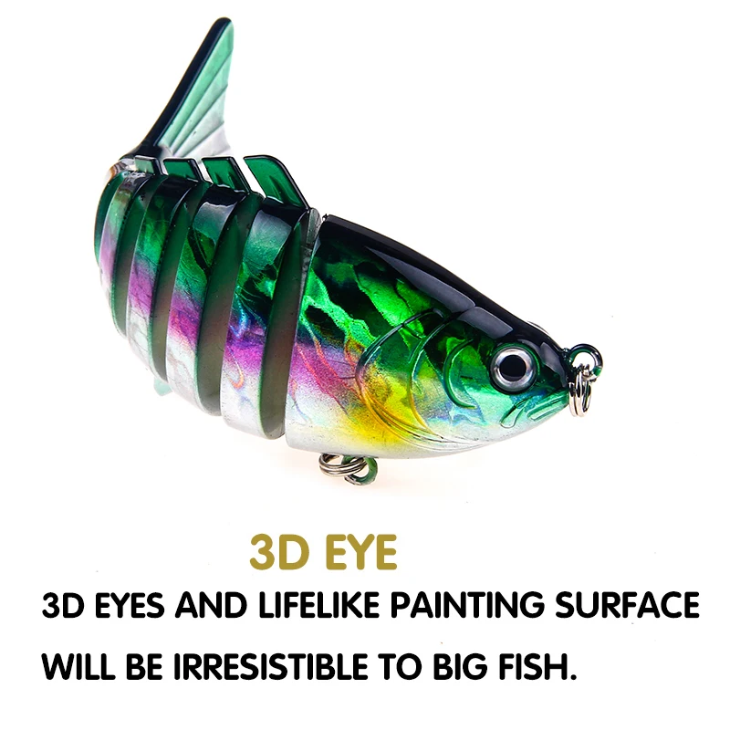 SEAPESCA рыболовная приманка 7-сегментная Реалистичная Crankbait Isca искусственная