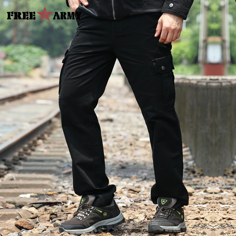 Женские повседневные мужские брюки черные Брендовые осенне зимние спортивные