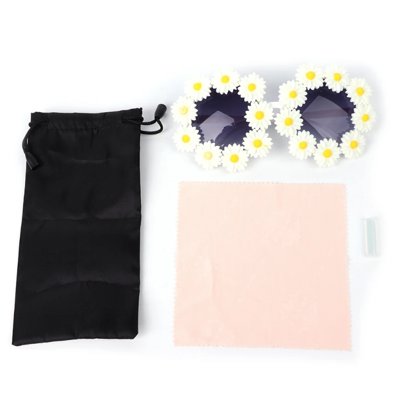 Круглые Солнцезащитные очки со стразами и цветком винтажные женские зеркальные