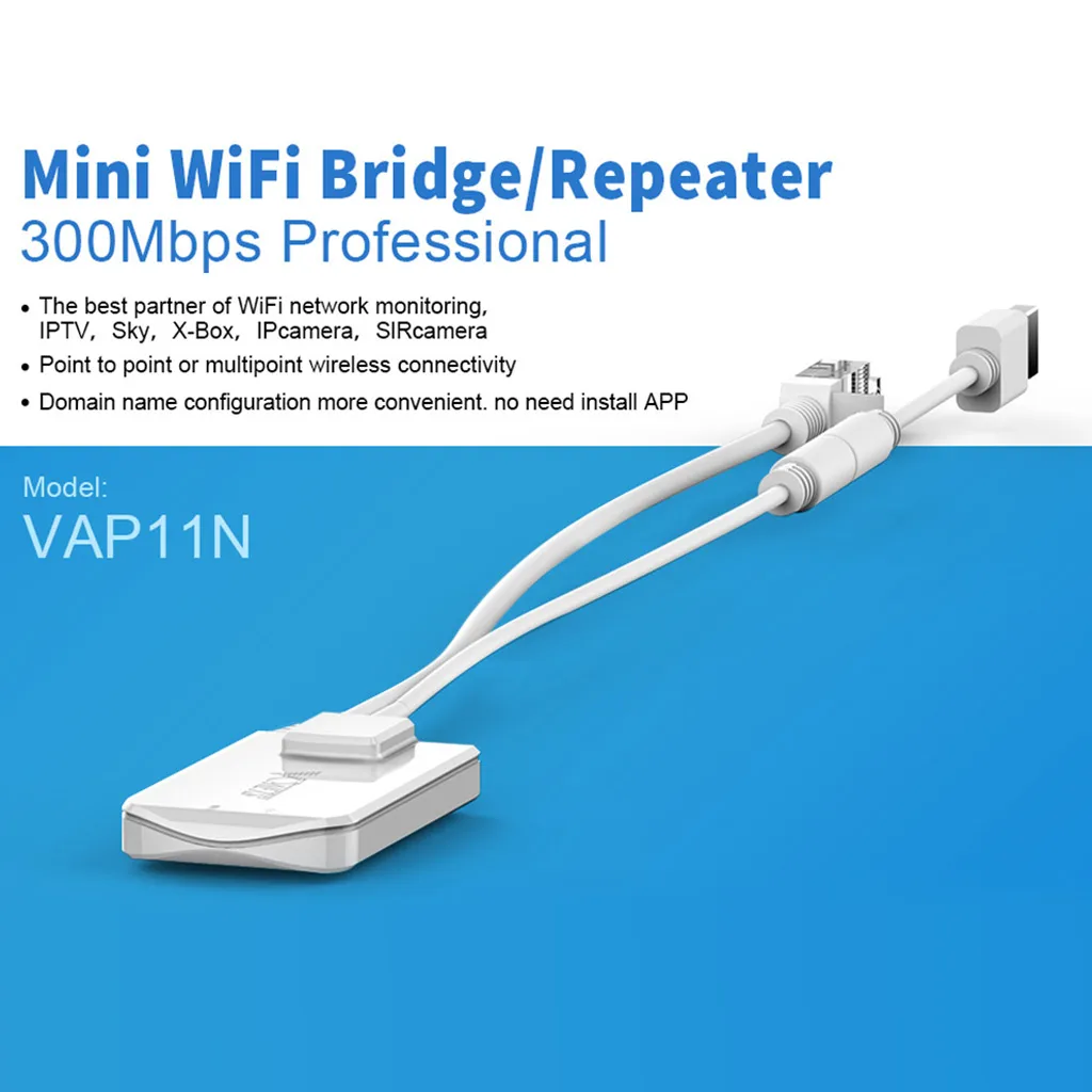 Оригинальный беспроводной Wi Fi мост ключ повторитель 2 4G беспроводная точка