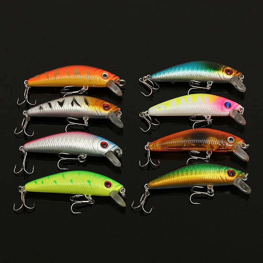 

56pcs/Set Fishing Lures Bionic Bait 3D Eyes Different Types Fish Shape Artificial Attractive Bait YS-BUY