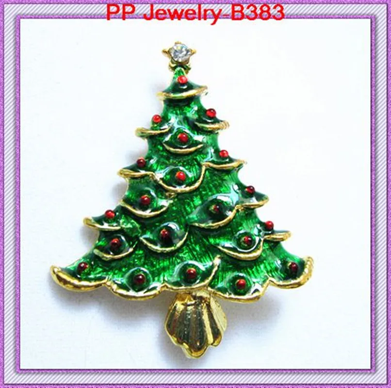 

Lovely Christmas tree brooch
