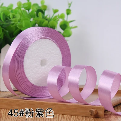 Grosgrain Satin Ribbon for Wedding Christmas Party Decorations DIY Bow Craft Ribbons Card Gifts Wrapping Supplies 25Yards/Roll