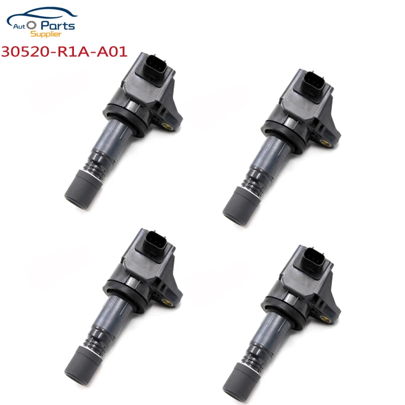 Высококачественная катушка зажигания 4 шт./лот для HONDA CIVIC IX VIII CR V IV 099700 л 181 30520 R1A | Катушка зажигания -33042731092