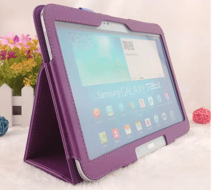 3 в 1 защитный чехол-подставка из искусственной кожи для Samsung Galaxy Tab 10 P5200 P5210 +