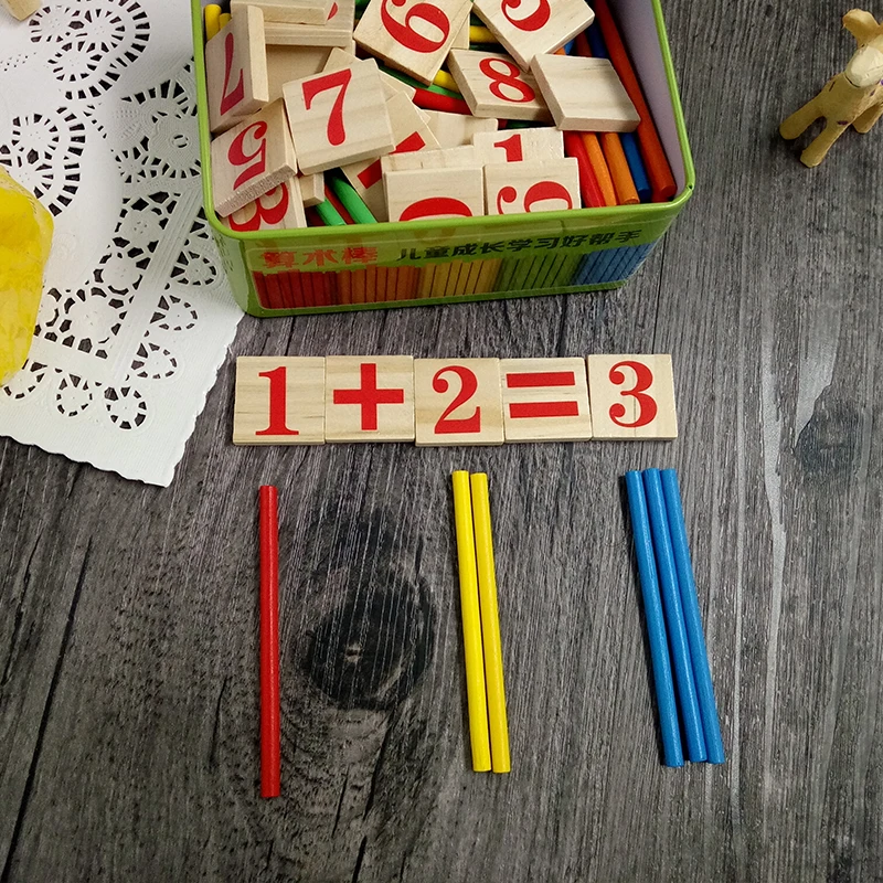 JaheerToy арифметические игрушки для детей деревянные железная коробка посылка