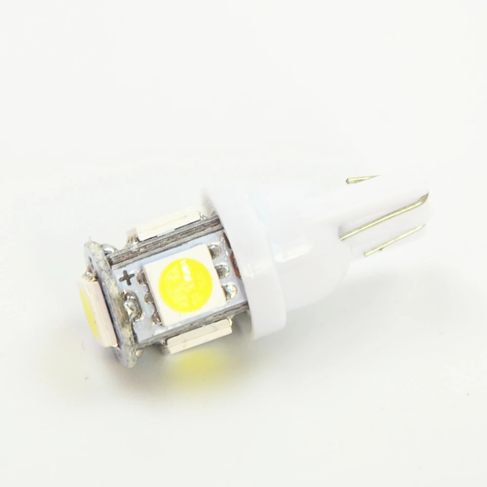 6 шт. большая акция T10 W5W 168 194 Янтарный 5050 SMD 5 LED Автомобильные Боковые клиновидные