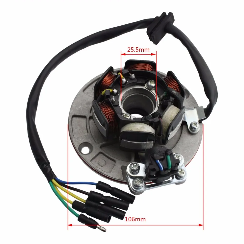 GOOFIT 12 В МАГНЕТО СТАТОР Маховик Ротор комплект для Yx 140cc 150cc 160cc яма Dirt Bike Group-6 |